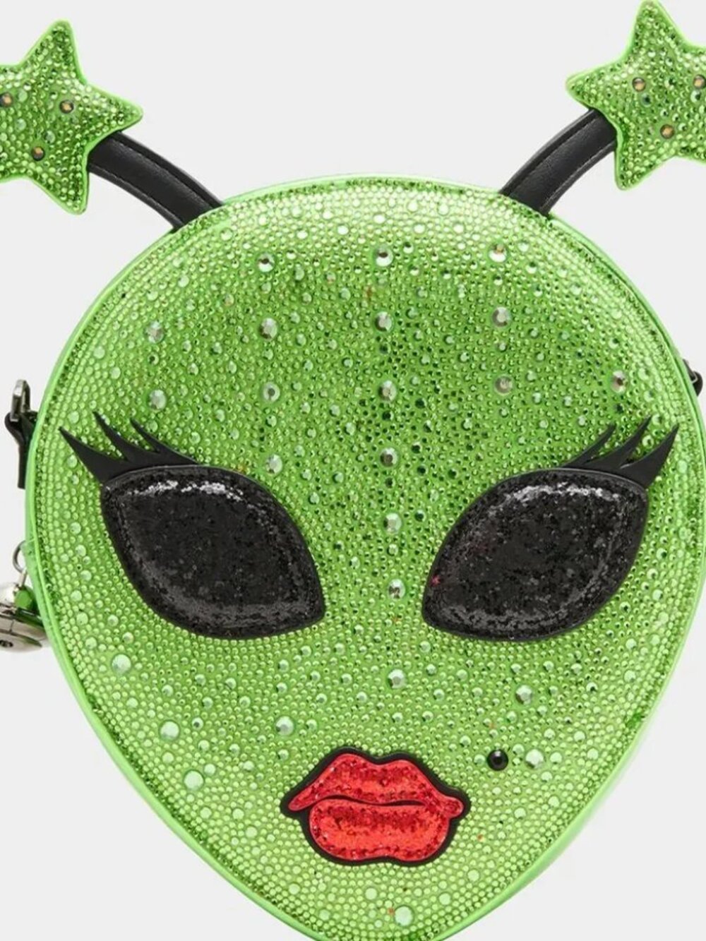 Betsey Johnson Exclusive Kitsch Lightup Out Of Your Orbit Bag Green Alien NWT - Picture 4 of 16
